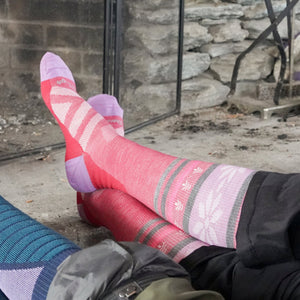 Women's Alpine Over-the-Calf Lightweight Ski & Snowboard Sock