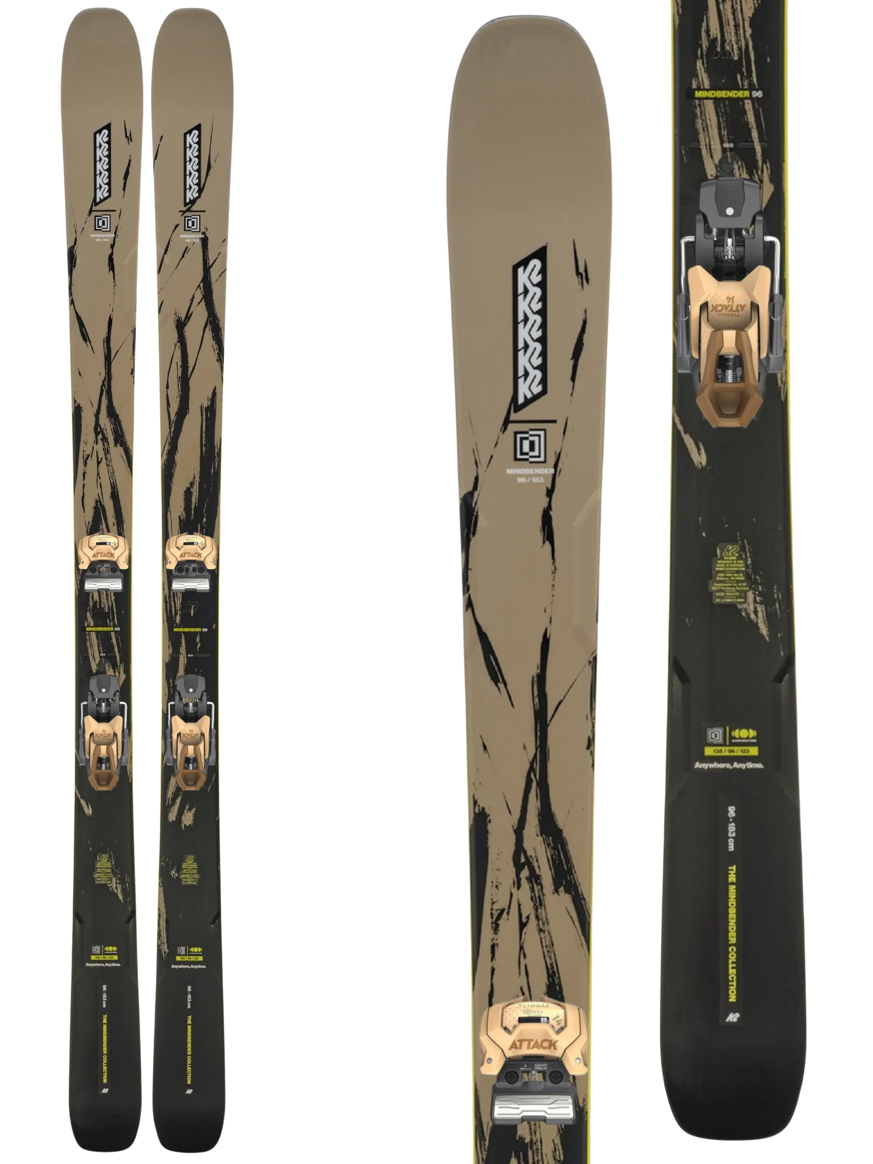 K2 Mindbender 96 Skis 2027 + Tyrolia Attack 14 GW Bindings