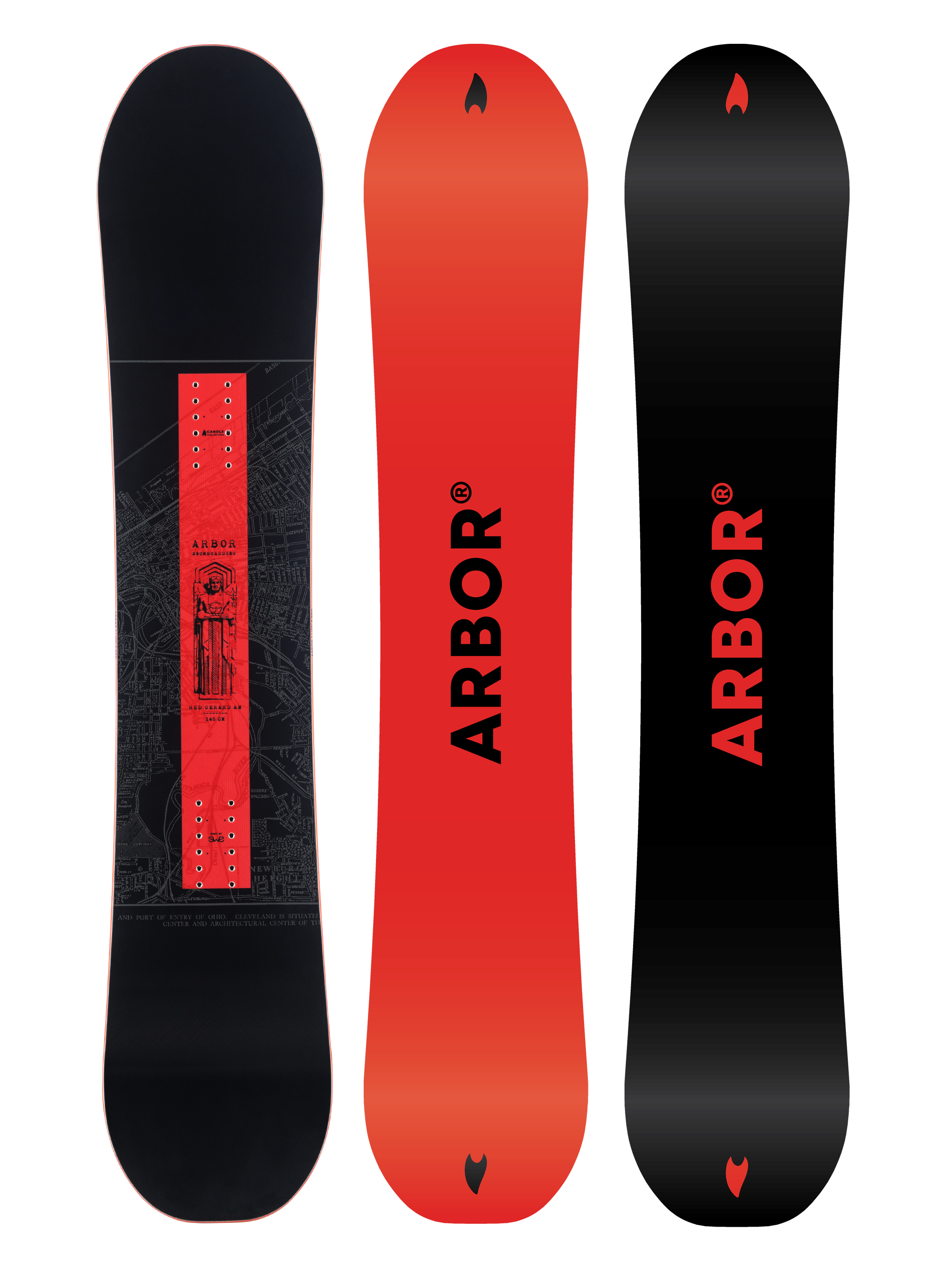 Arbor Red Gerard AM Youth Snowboard 2027