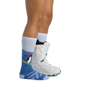 Kids Penguin Peak Over-the-Calf Midweight Ski & Snowboard Sock