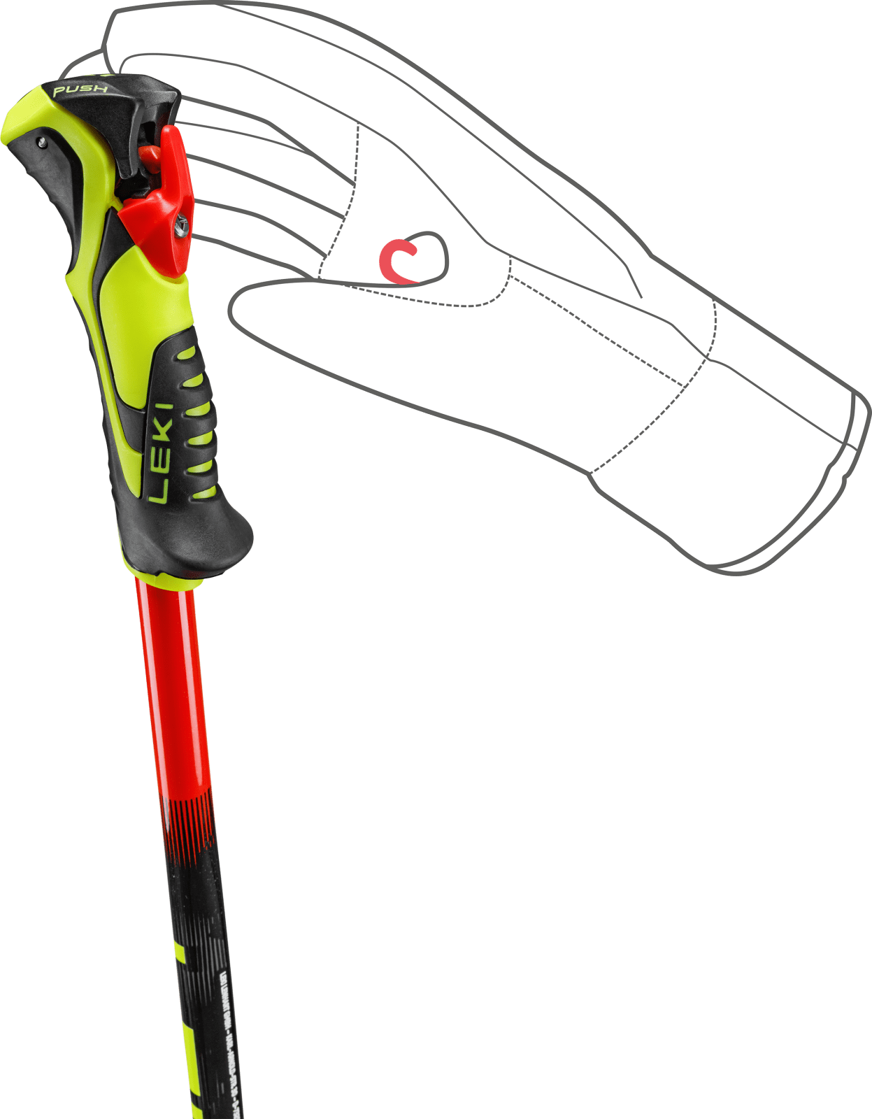 Leki WCR Evo Lite SL TR Junior Race Ski Poles