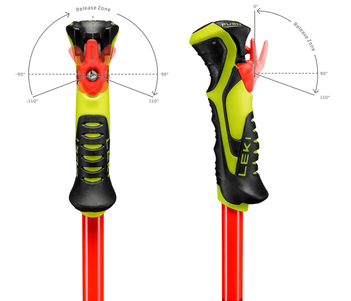 Leki WCR Evo Lite SL TR Junior Race Ski Poles