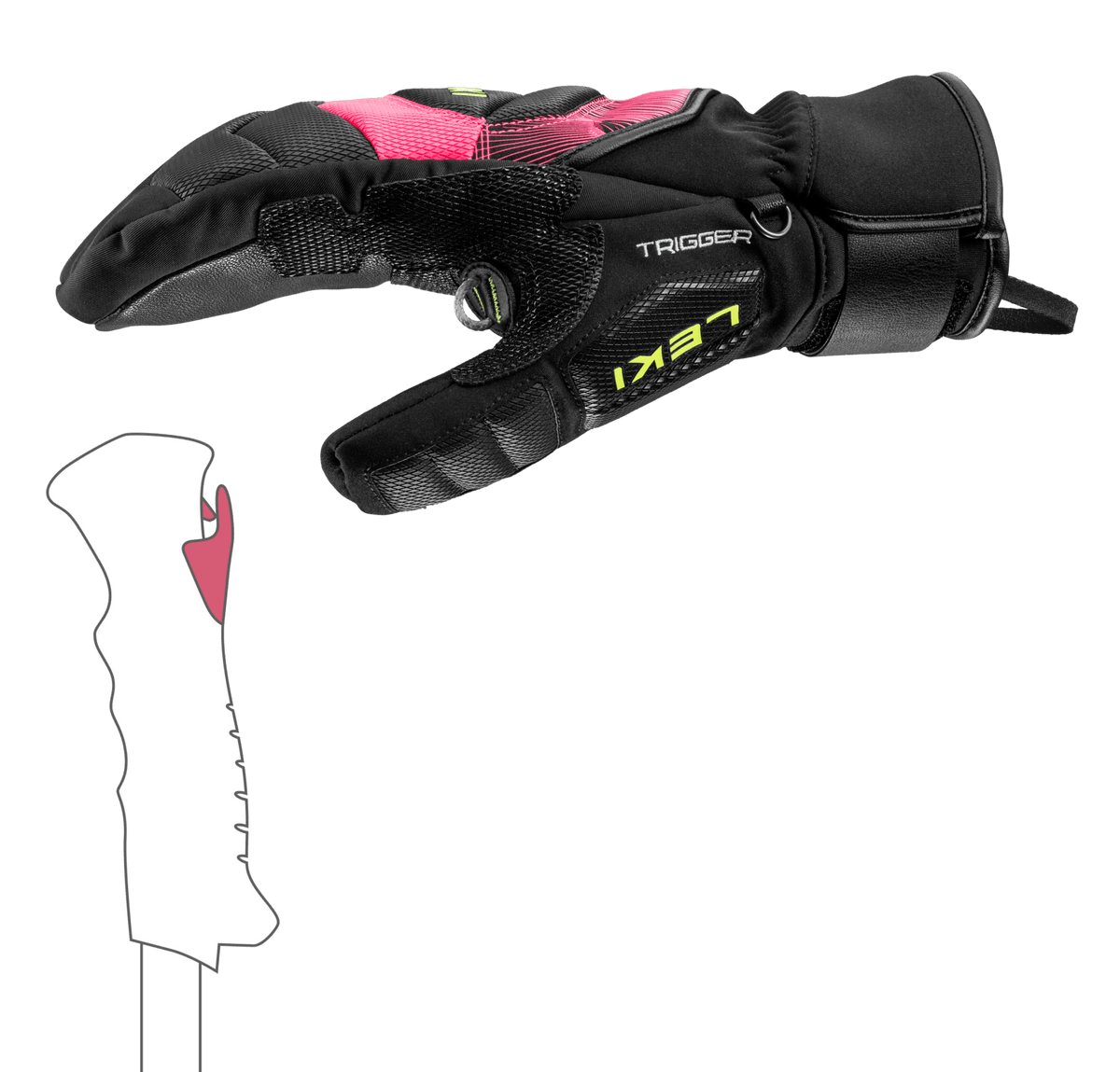 Leki WCR Core TR Ski Race Mittens
