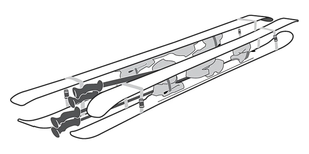 Hard Case Jet Rolling Double Ski & Board Travel Case