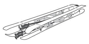 Hard Case Jet Rolling Double Ski & Board Travel Case