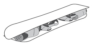 Hard Case Jet Rolling Double Ski & Board Travel Case
