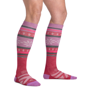Women's Alpine Over-the-Calf Lightweight Ski & Snowboard Sock