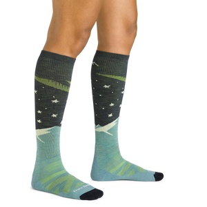 Women's Aurora Over-the-Calf Lightweight Ski & Snowboard Socks