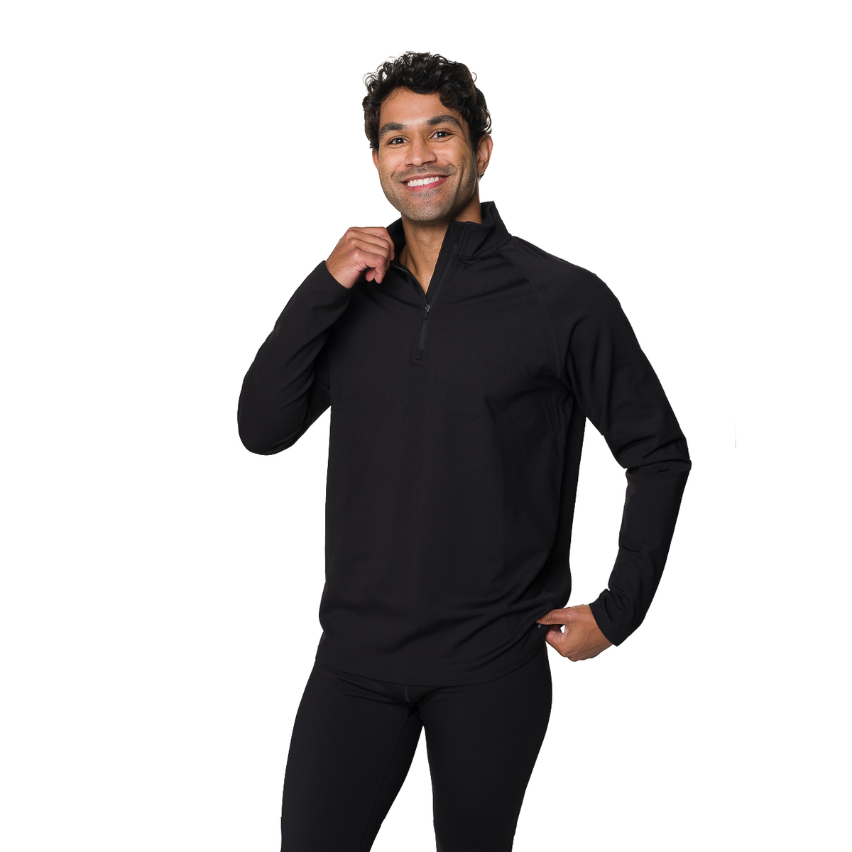 Hot Chillys Men's Micro-Elite XT Zip-T Base Layer Top