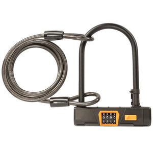 Revere Defender 4 Plus Combination U Bike Lock System