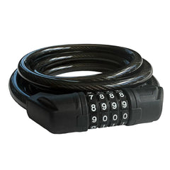 Monster Lock Combination Cable Bicycle Lock – 6'x13mm Braided Steel