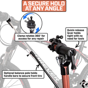 Revere Bike Repair Stand with Storage Bag