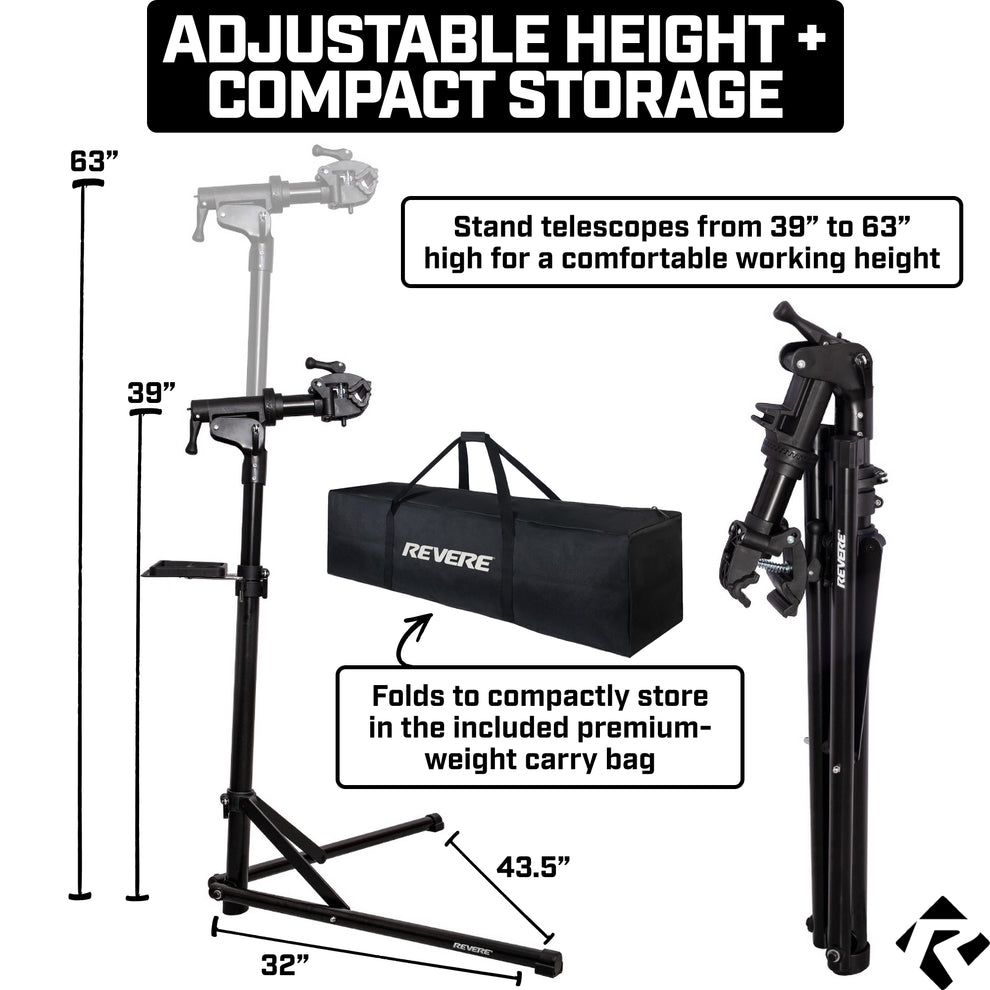 Revere Bike Repair Stand with Storage Bag