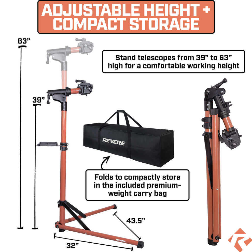 Revere Bike Repair Stand with Storage Bag