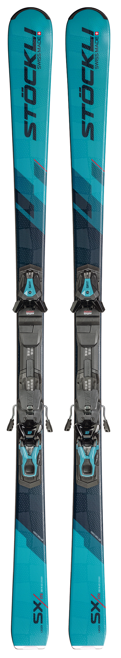 Stöckli Laser SX Skis 2027 + SRT 12 GW Bindings