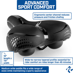 Revere Touring Memory Foam Bike Saddle
