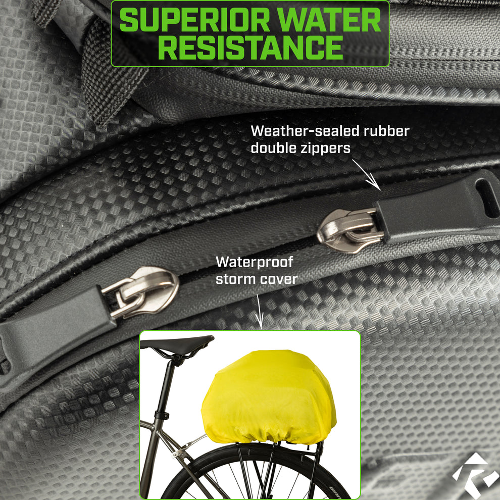 Revere Trunk Bag RTX-CF Bicycle Rack Bag with Panniers