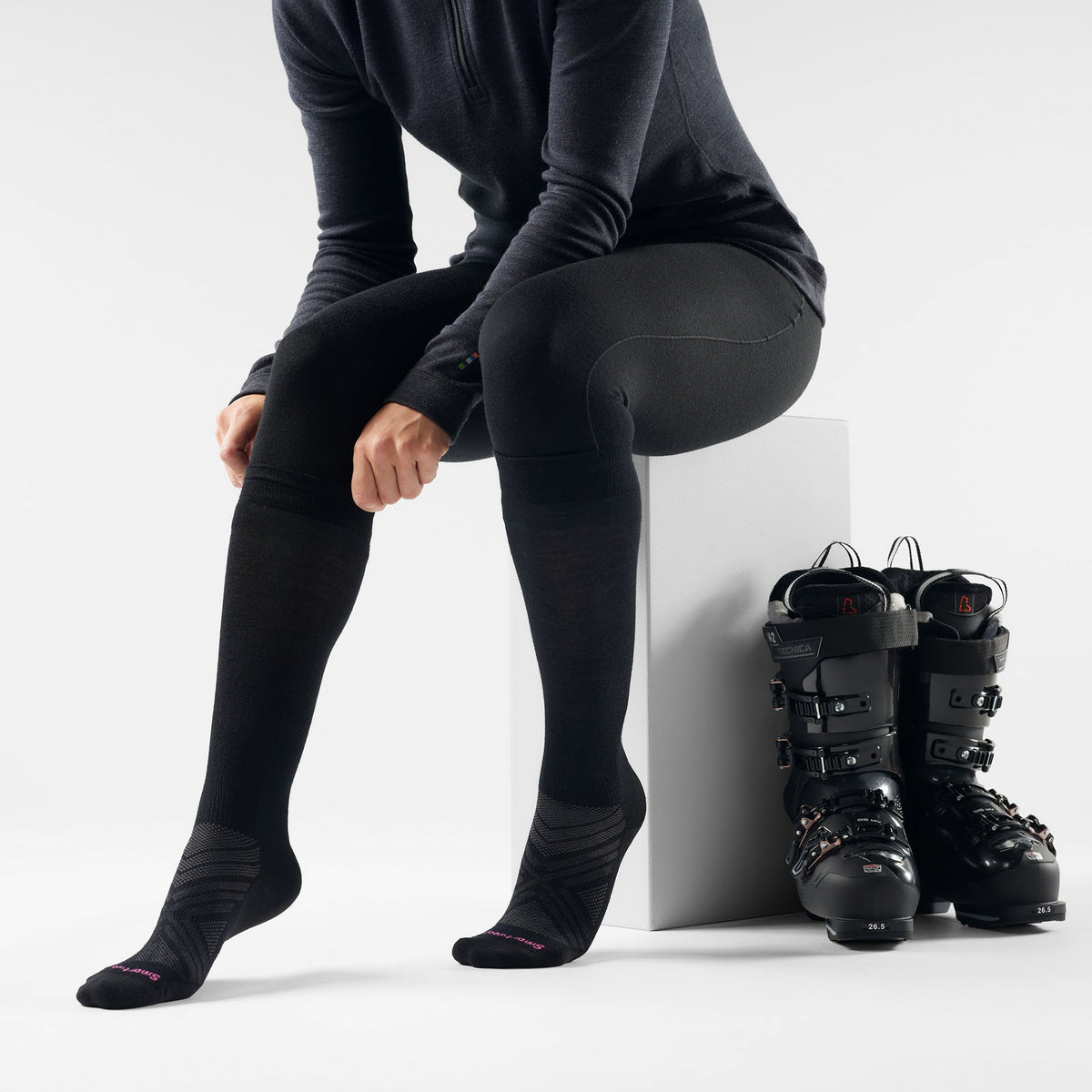 Smartwool Women's Zero Cushion Over-the-Calf Ski & Snowboard Socks