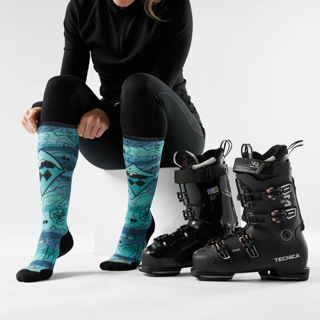 Women's Ski Targeted Cushion Over-the-Calf Socks