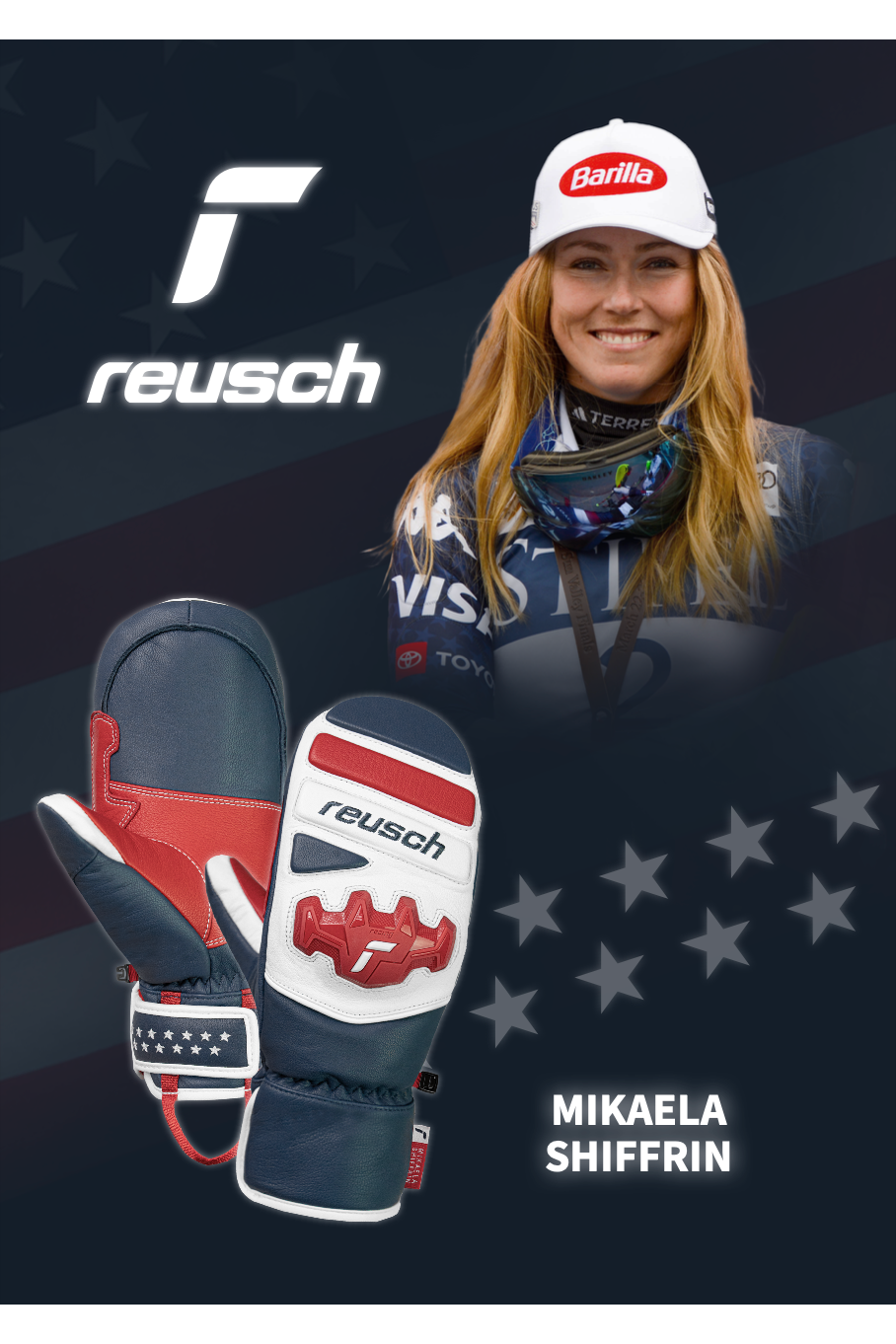Reusch Mikaela Shiffrin Limited Edition Ski Mittens