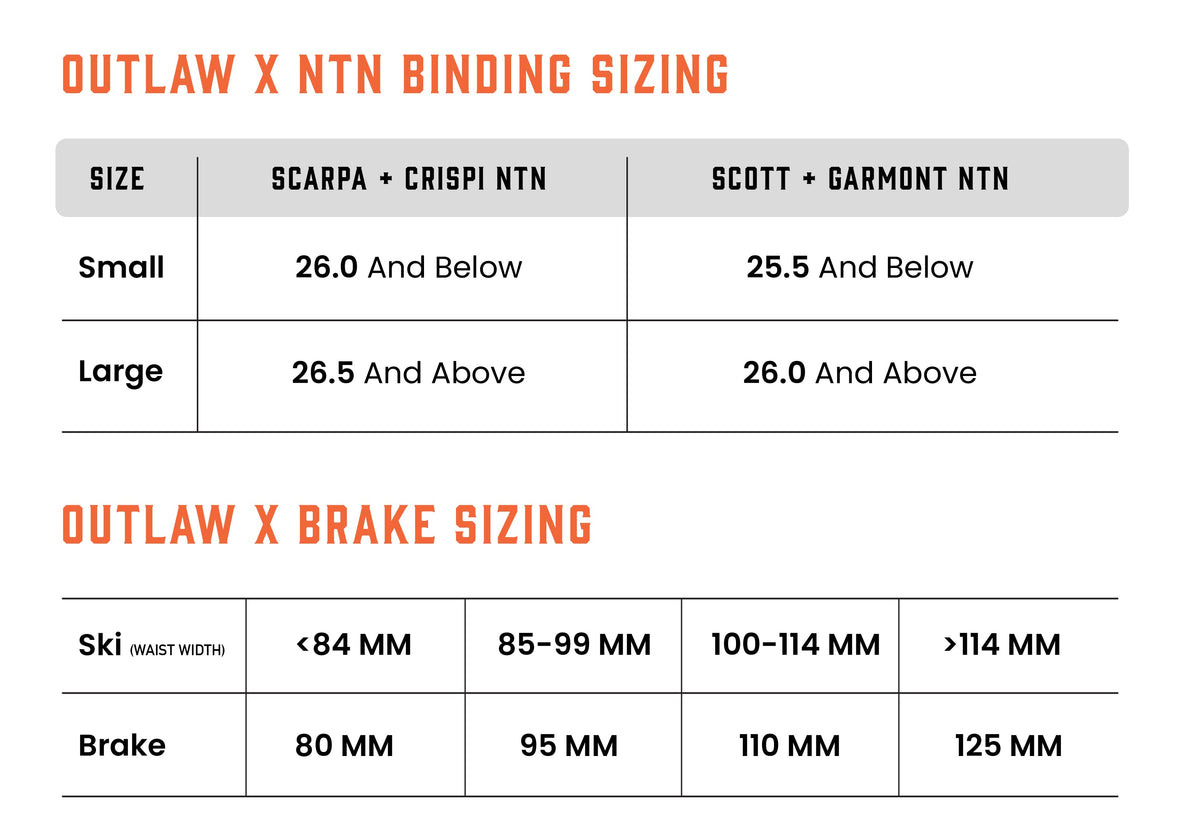 22 Designs Outlaw X Telemark Ski Bindings
