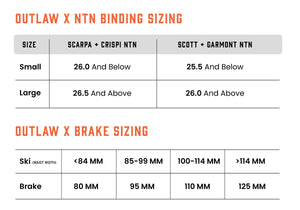 22 Designs Outlaw X Telemark Ski Bindings