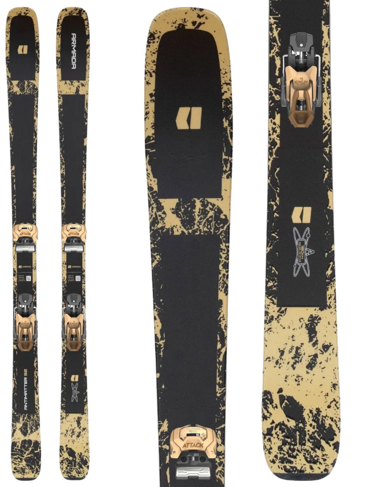 Armada Antimatter 92 Skis 2027 + Tyrolia Attack 14 GW Bindings