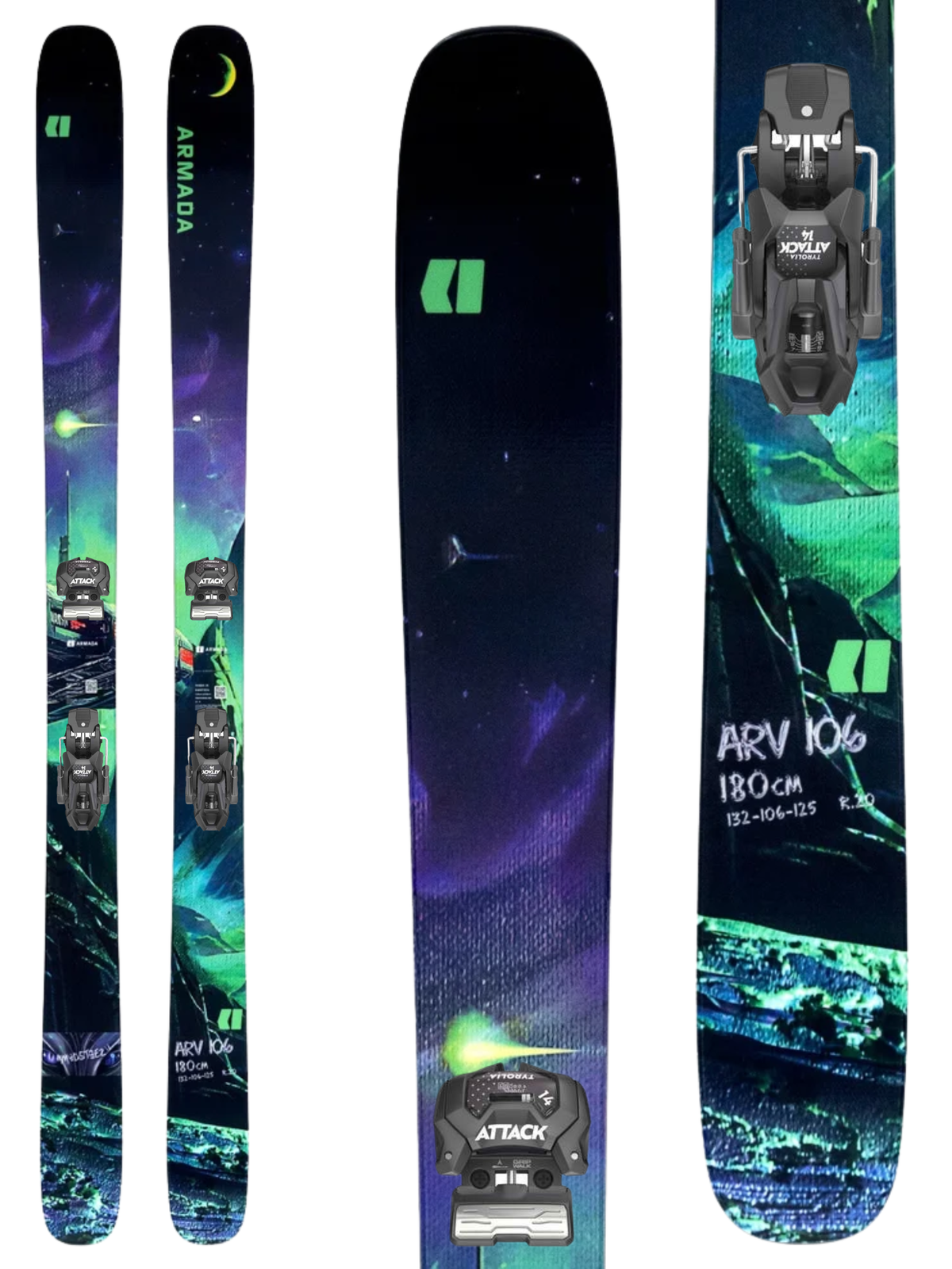 Armada ARV 106 Skis 2027 + Tyrolia Attack 14 GW Bindings