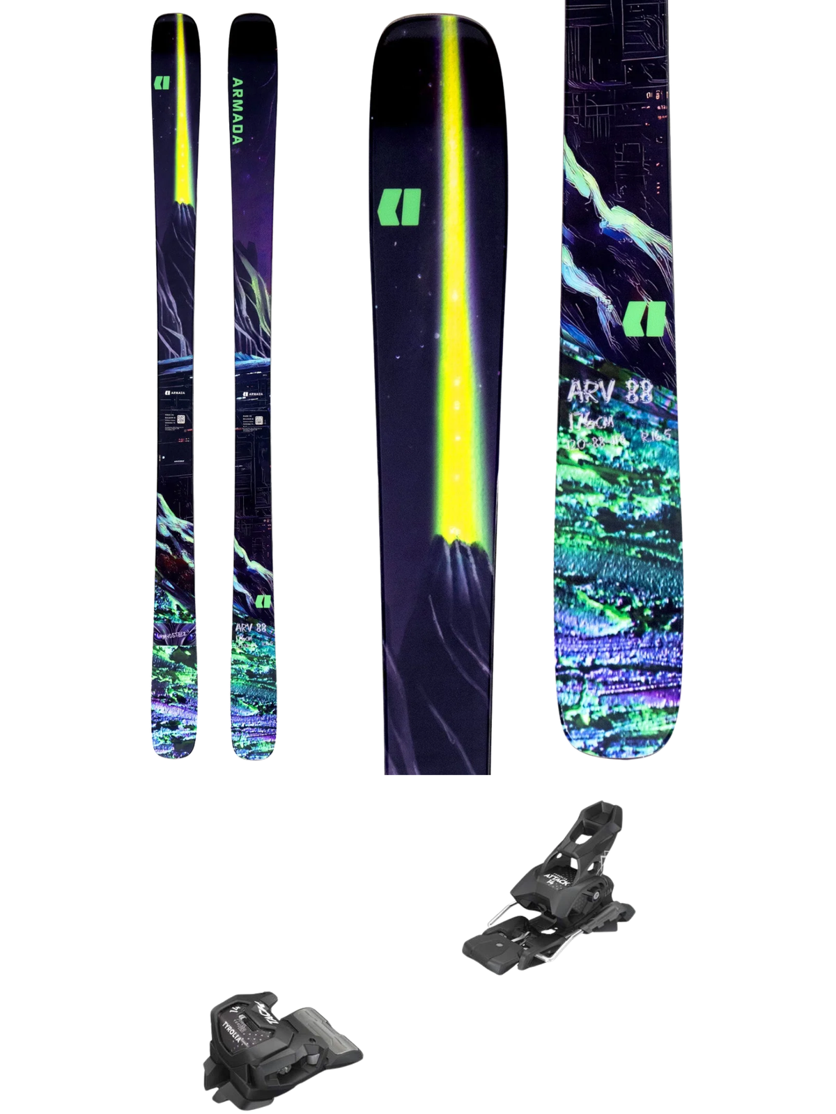 Armada ARV 88 Skis 2027 + Tyrolia Attack 14 GW Bindings