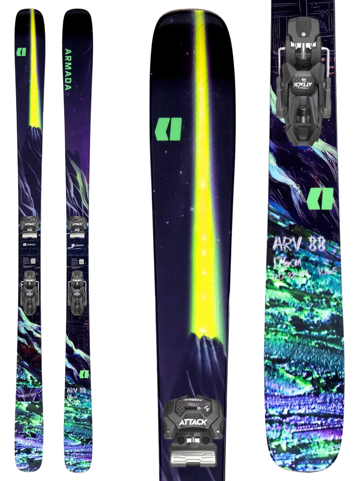 Armada ARV 88 Skis 2027 + Tyrolia Attack 14 GW Bindings