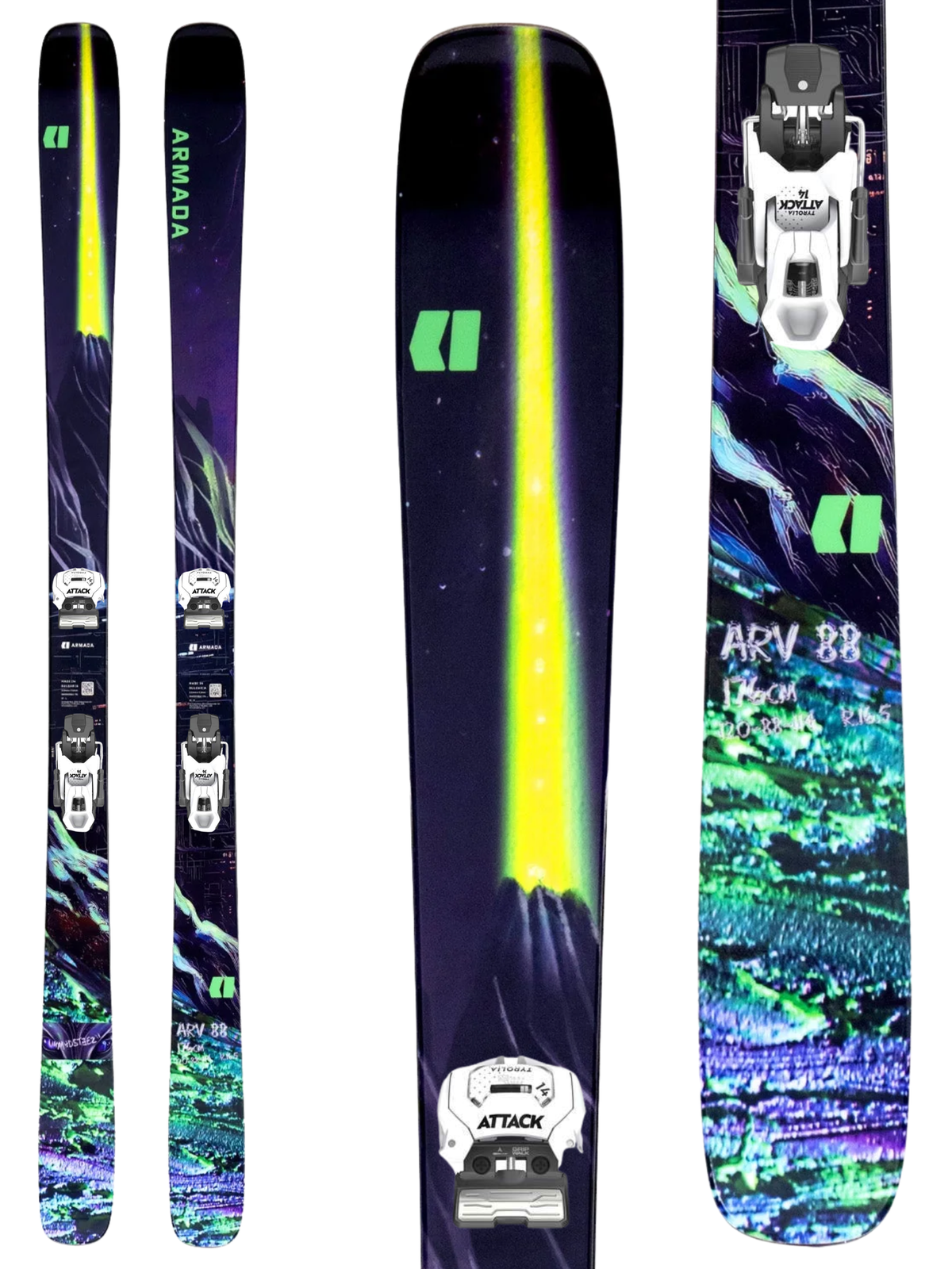 Armada ARV 88 Skis 2027 + Tyrolia Attack 14 GW Bindings
