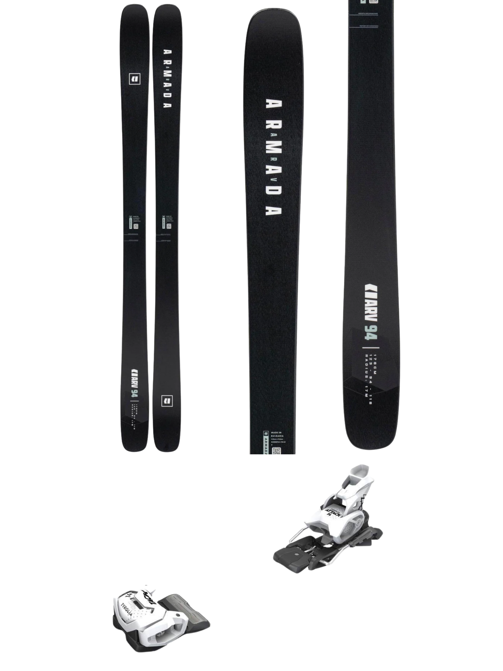 Armada ARV 94 Skis 2027 + Tyrolia Attack 14 GW Bindings