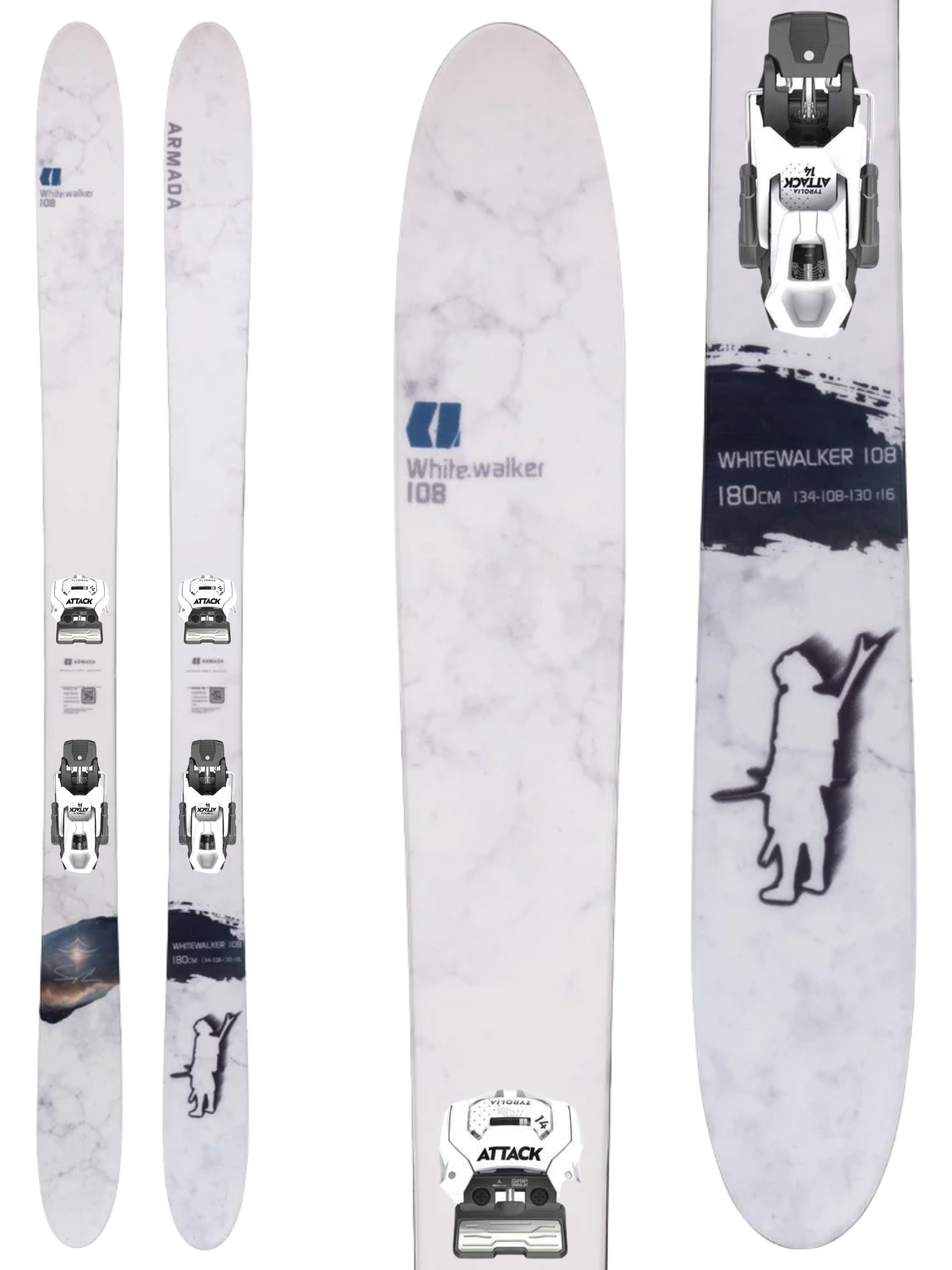 Armada Whitewalker 108 Skis 2027 + Tyrolia Attack 14 GW Bindings