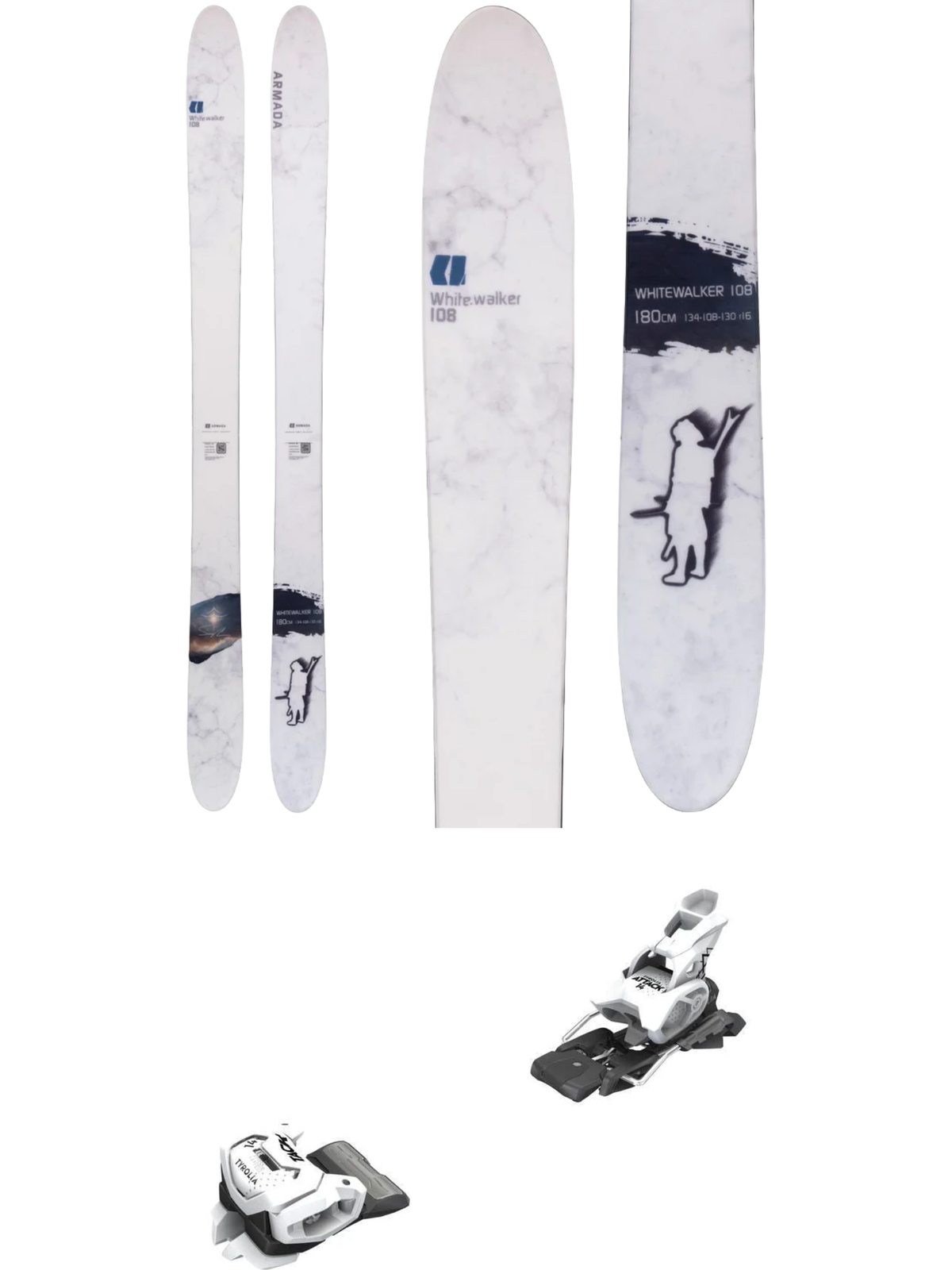 Armada Whitewalker 108 Skis 2027 + Tyrolia Attack 14 GW Bindings