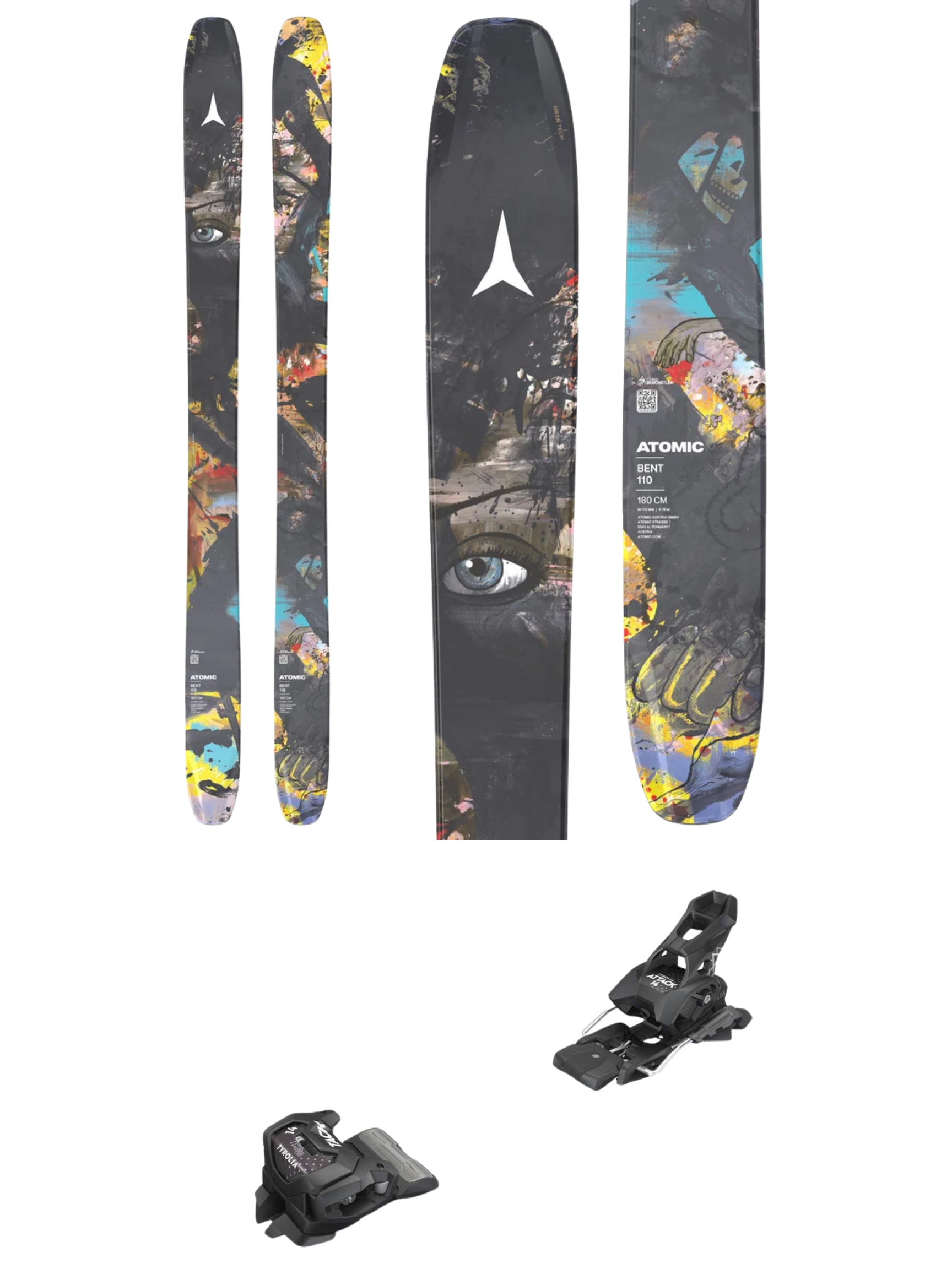 Atomic Bent 110 Skis 2027 + Tyrolia Attack 14 GW Bindings