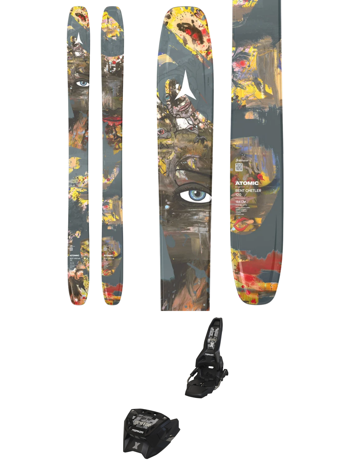 Atomic Bent Chetler 120 Skis 2027 + Marker Griffon X 13 Bindings - 184cm