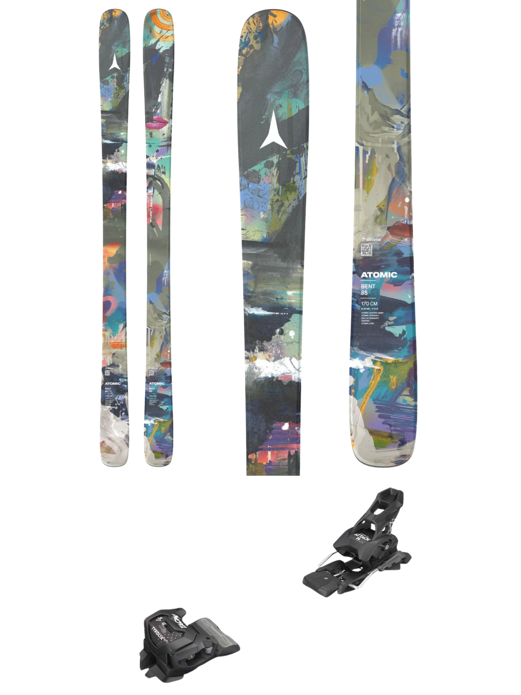 Atomic Bent 85 Skis 2027 + Tyrolia Attack 14 GW Bindings