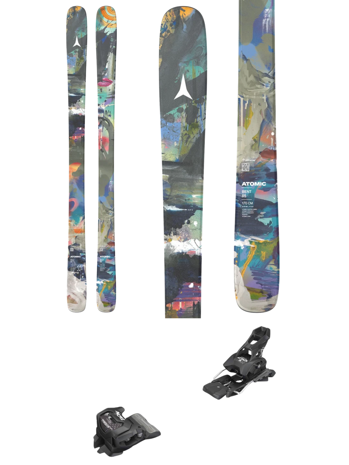 Atomic Bent 85 Skis 2027 + Tyrolia Attack 14 GW Bindings