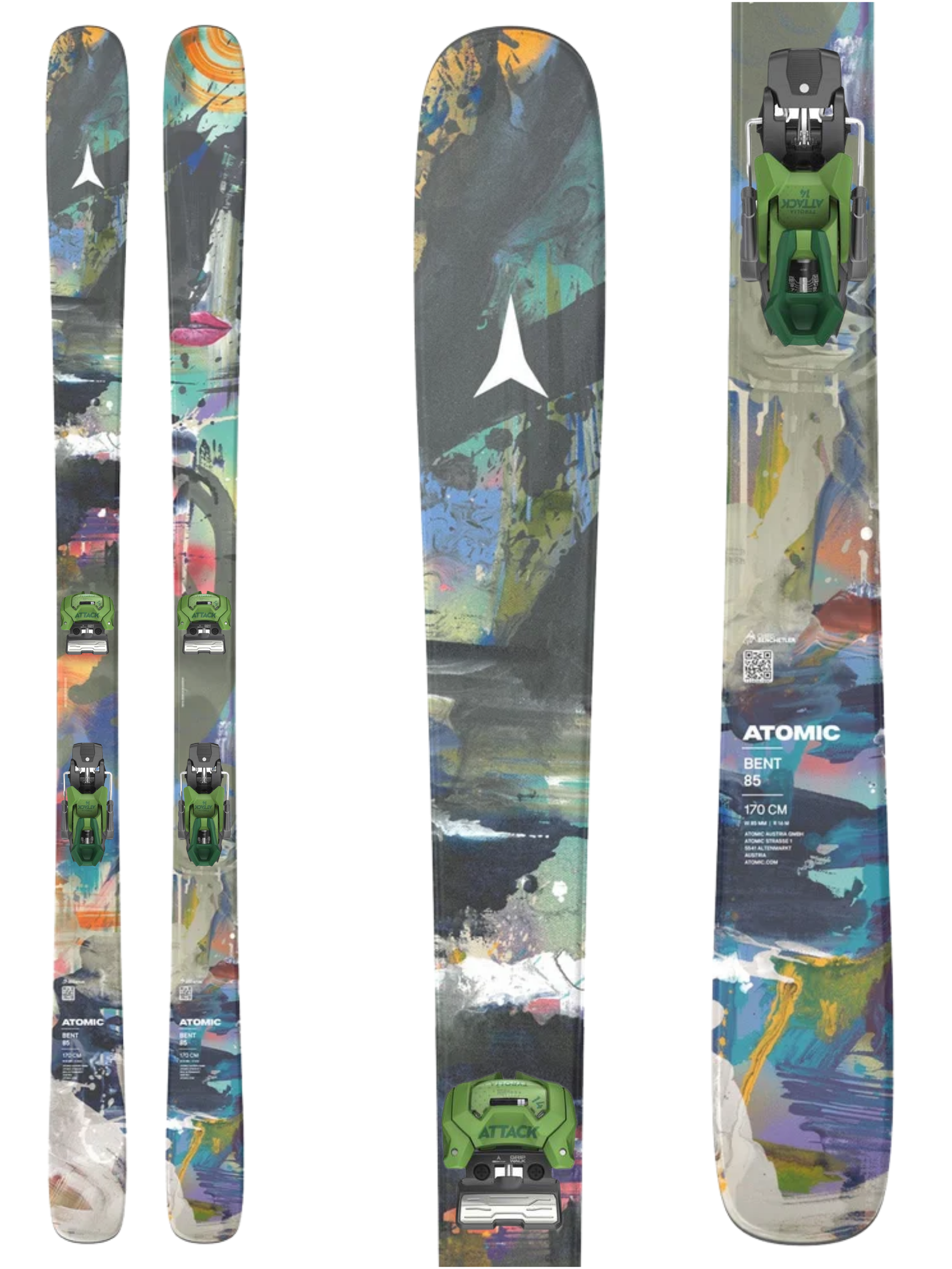 Atomic Bent 85 Skis 2027 + Tyrolia Attack 14 GW Bindings