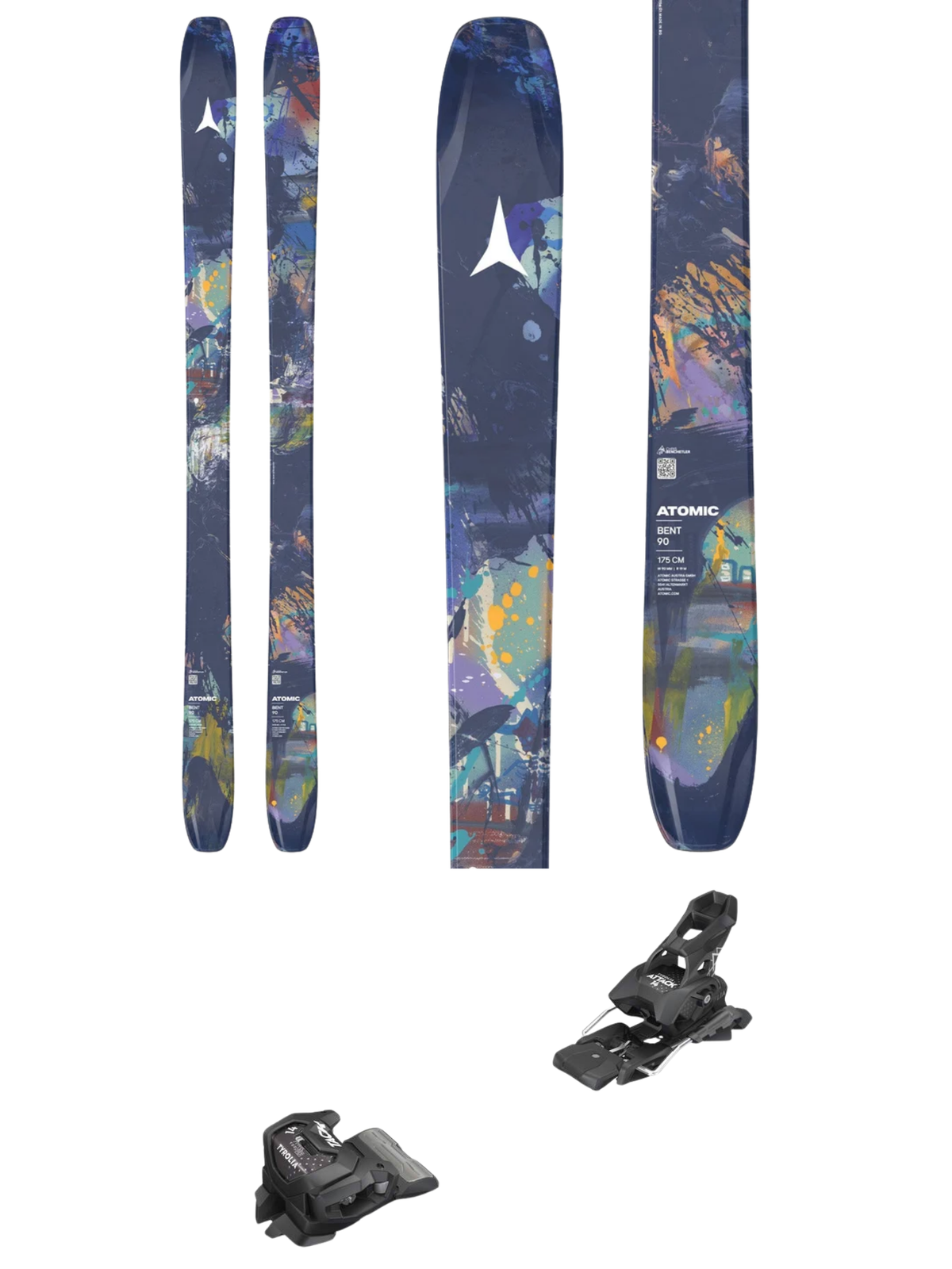 Atomic Bent 90 Skis 2027 + Tyrolia Attack 14 GW Bindings