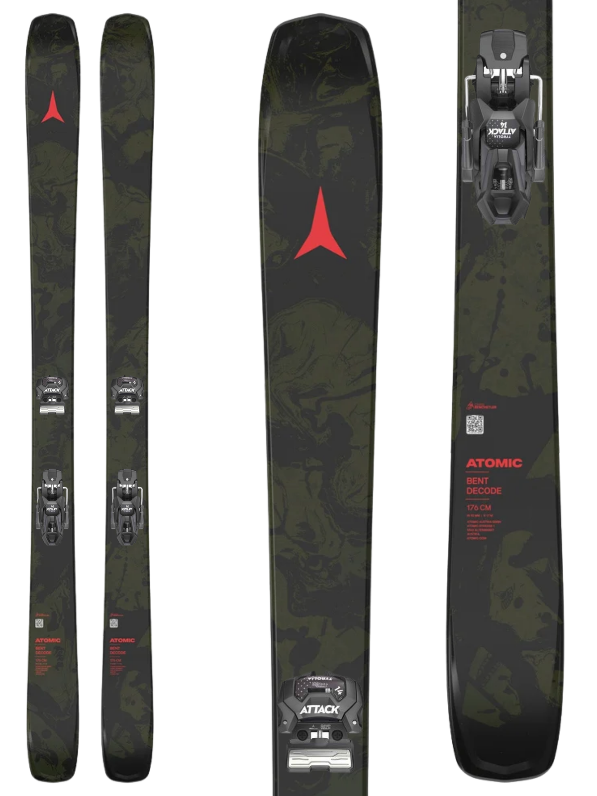 Atomic Bent Decode Skis 2027 + Tyrolia Attack 14 GW Bindings