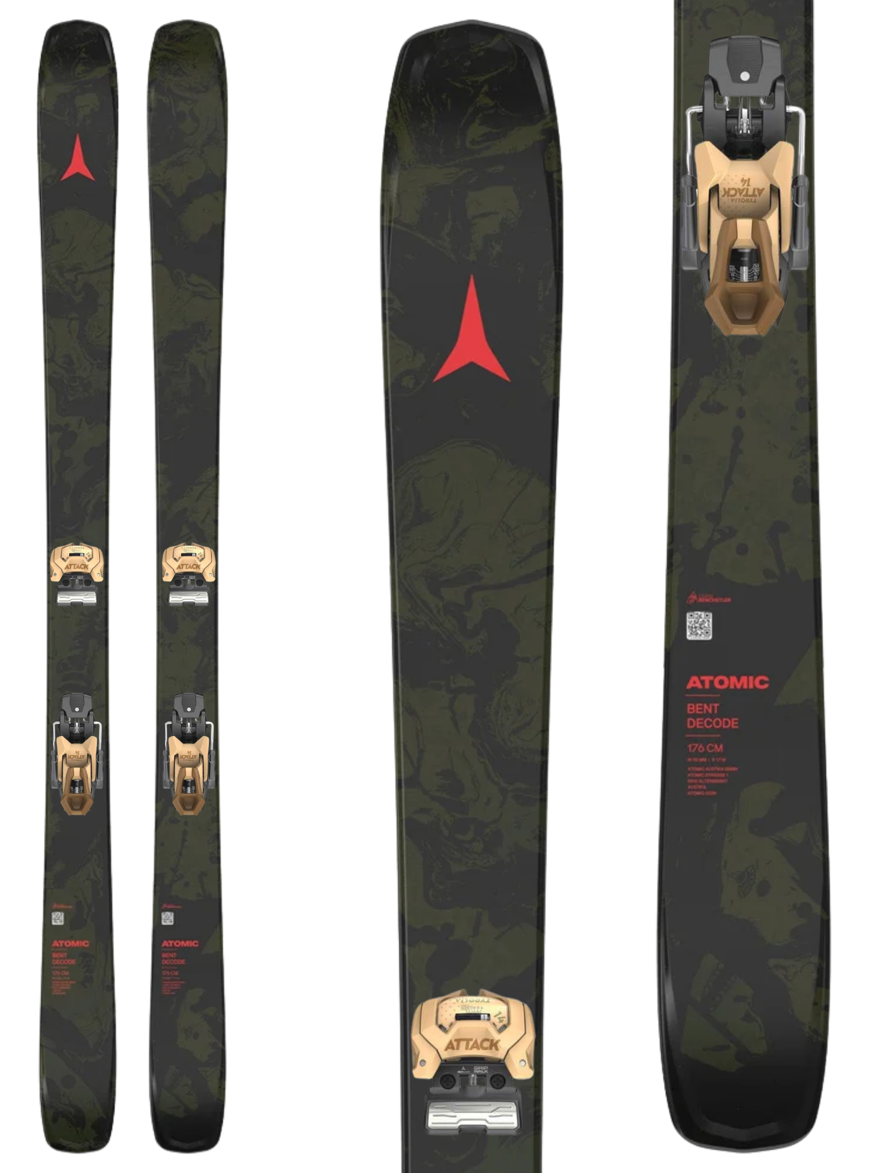 Atomic Bent Decode Skis 2027 + Tyrolia Attack 14 GW Bindings