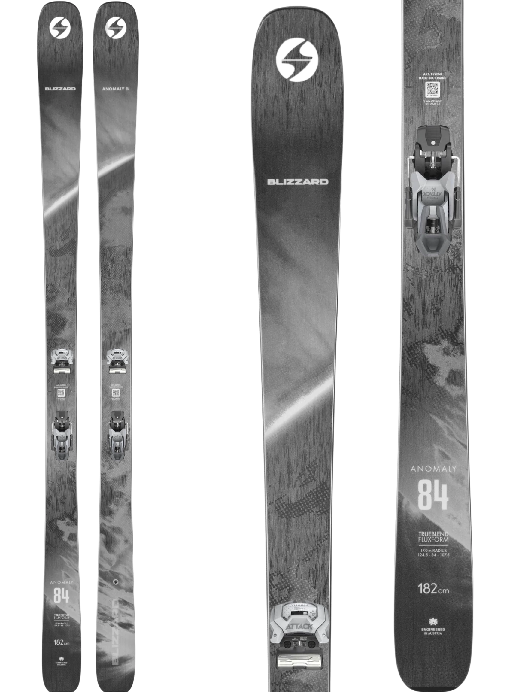 Blizzard Anomaly 84 Skis 2027 + Tyrolia Attack 14 GW Bindings