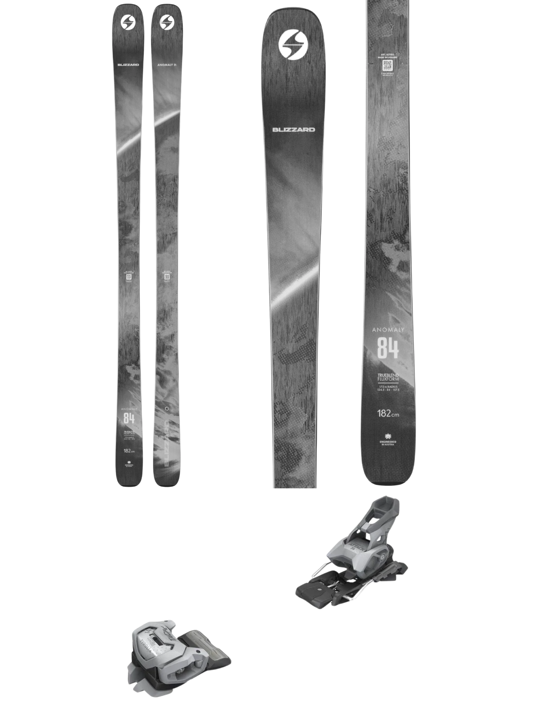 Blizzard Anomaly 84 Skis 2027 + Tyrolia Attack 14 GW Bindings