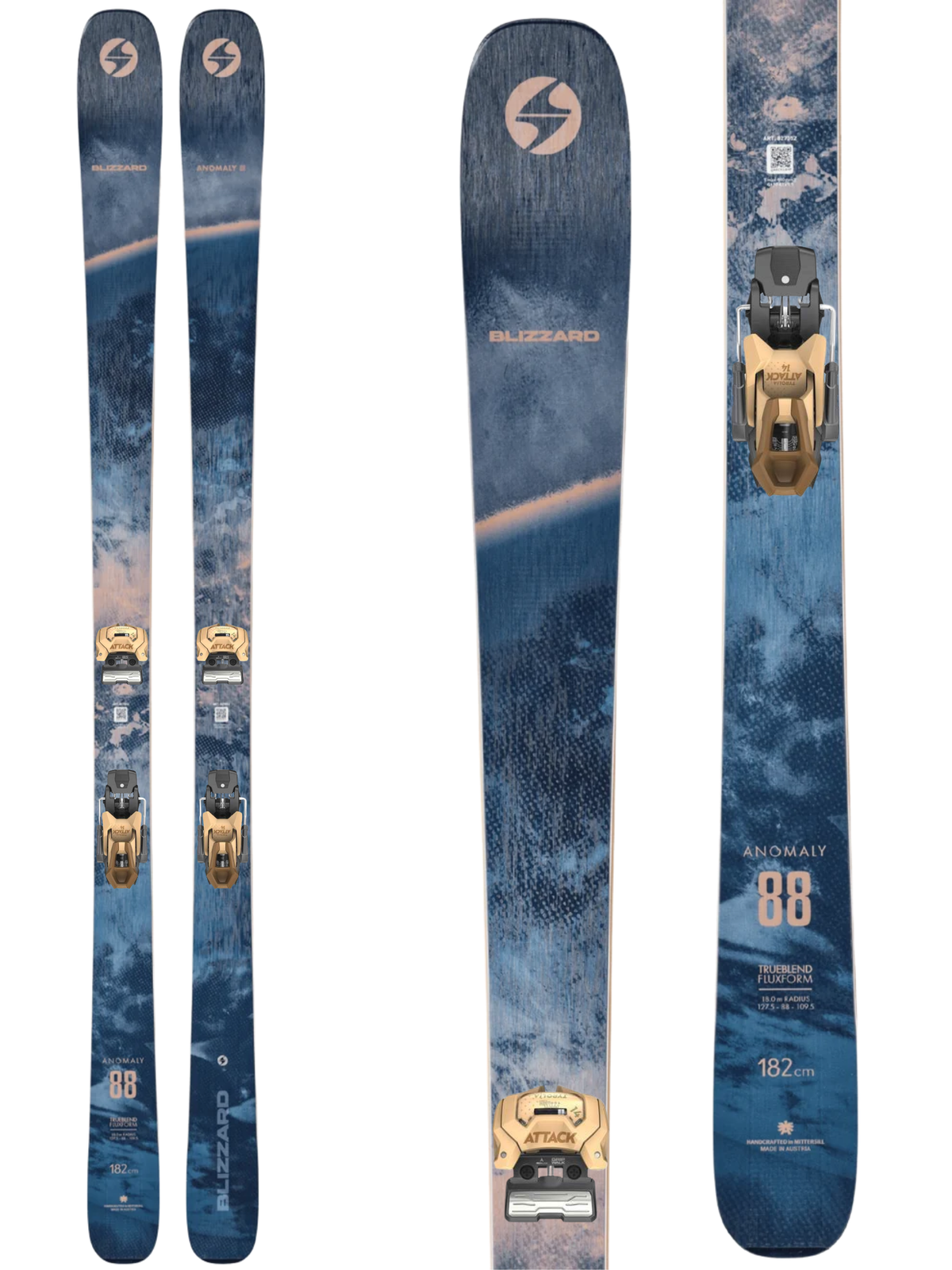 Blizzard Anomaly 88 Skis 2027 + Tyrolia Attack 14 GW Bindings
