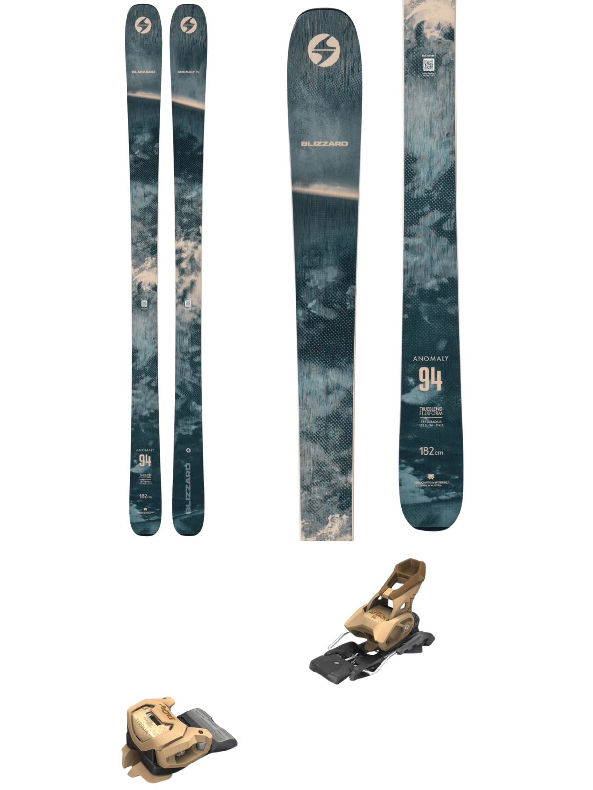 Blizzard Anomaly 94 Skis 2027 + Tyrolia Attack 14 GW Bindings