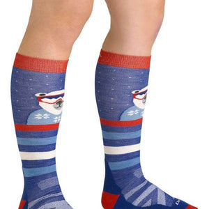 Kids Polar Patroller Over-the-Calf Midweight Ski & Snowboard Sock - Suburban Ski and Bike