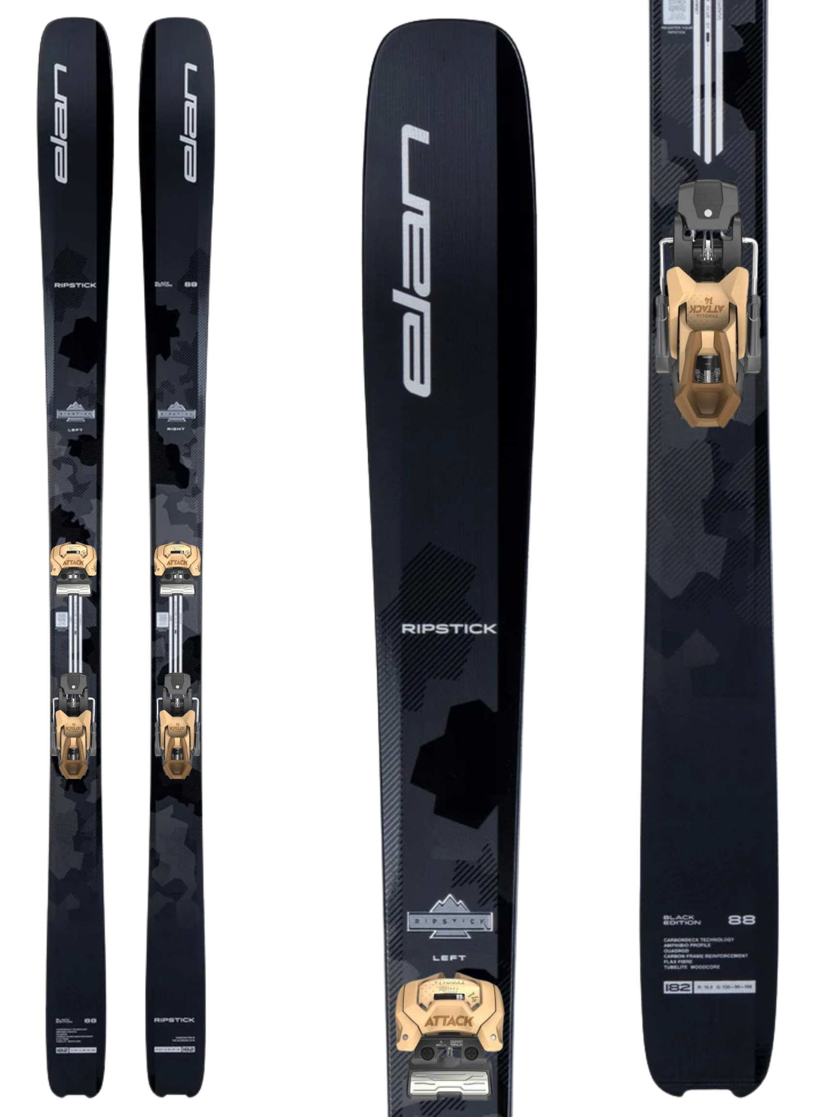 Elan Ripstick 88 Black Edition Skis 2027 + Tyrolia Attack 14 GW Bindings