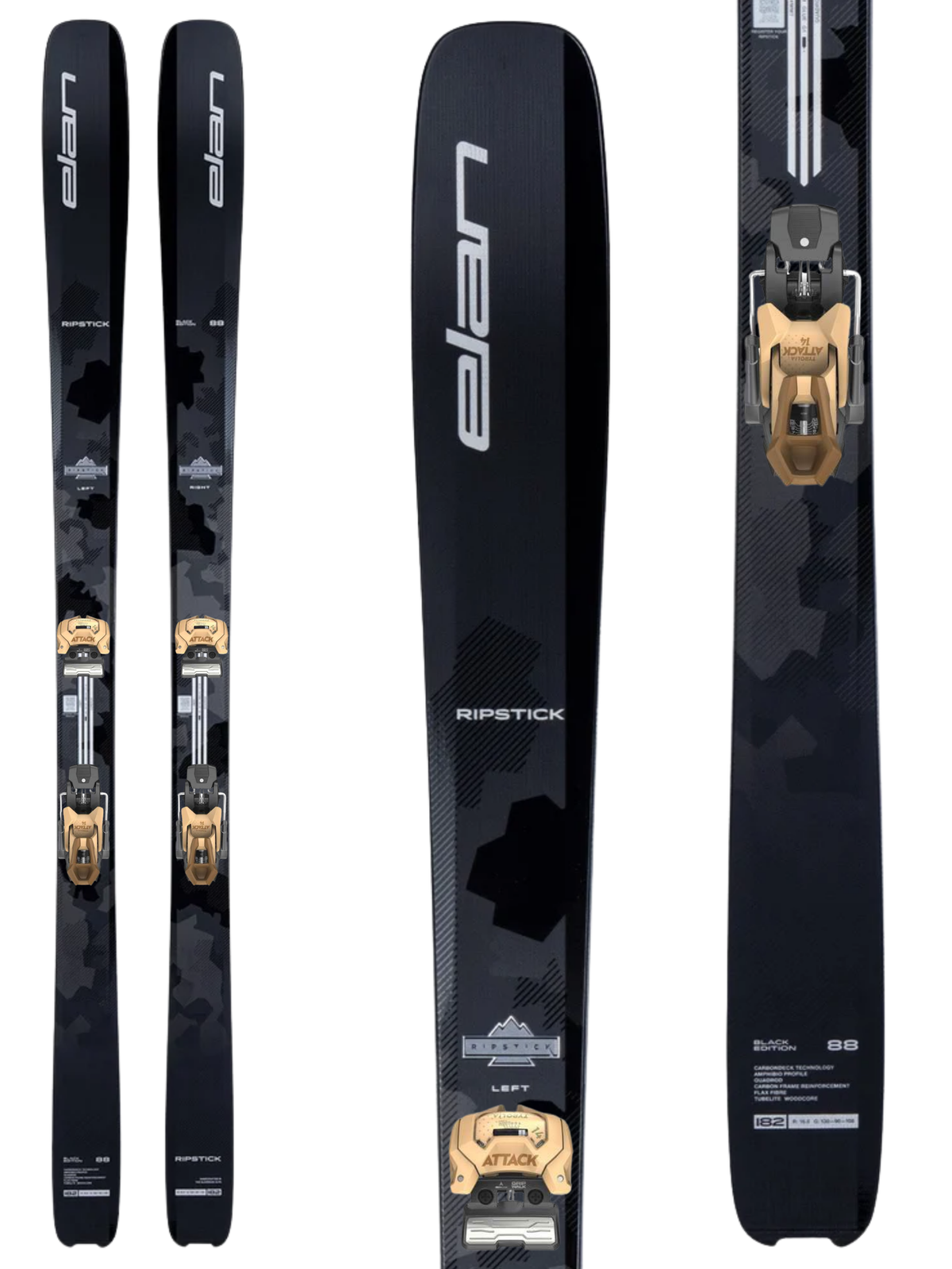 Elan Ripstick 88 Black Edition Skis 2027 + Tyrolia Attack 14 GW Bindings