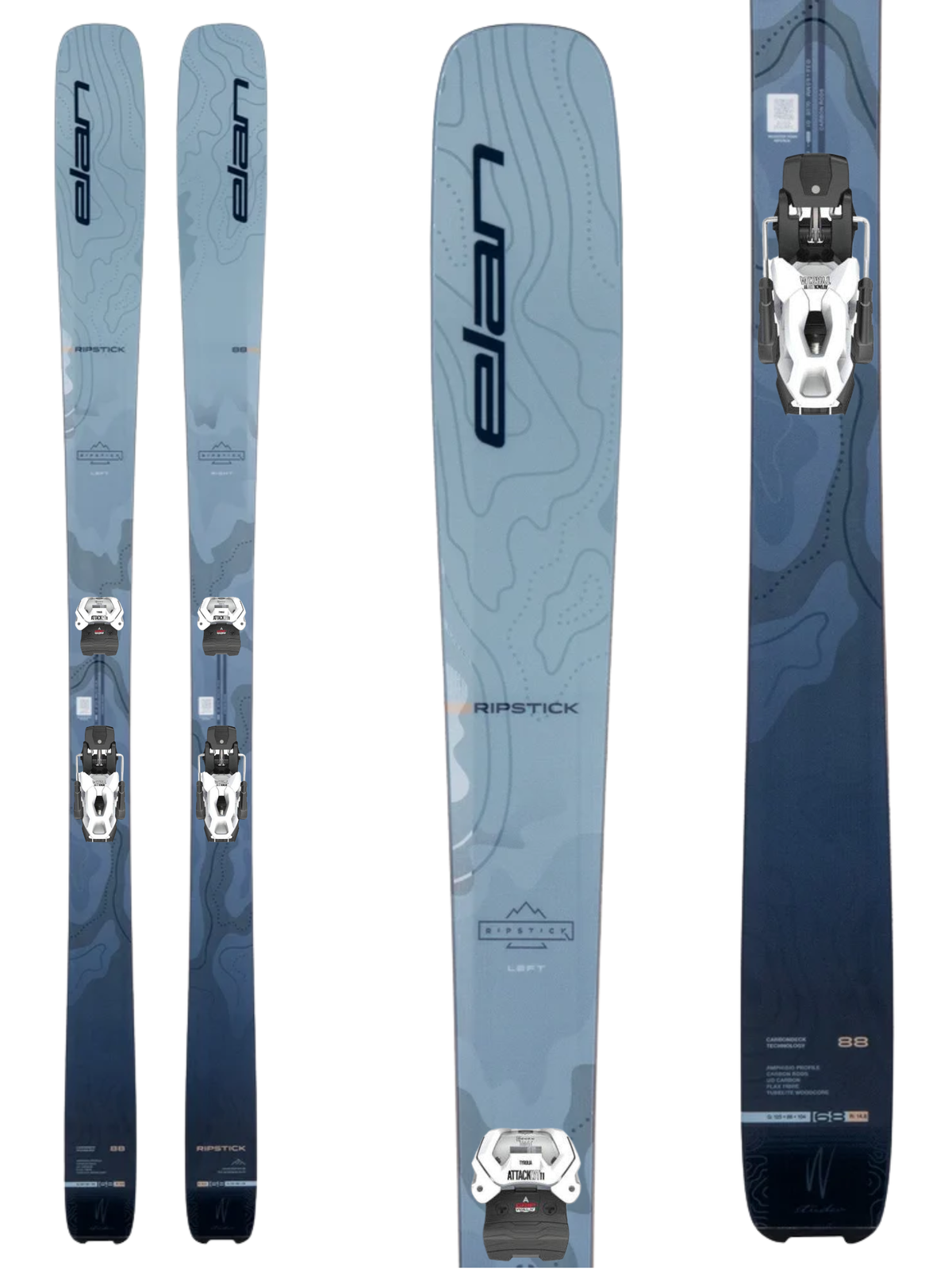 Elan Ripstick 88 Women's Skis 2027 + Tyrolia Attack LYT 11 GW Bindings